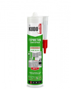 Герметик KUDO KSK-121 силиконовый санитарный белый 280 мл