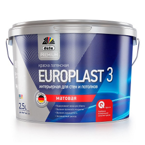Dufa Premium ВД краска EUROPLAST 3, база 1,   2.5л