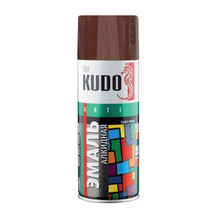 Эмаль универсальная KUDO коричневая, 520мл