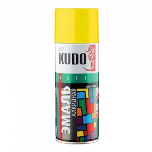 Эмаль универсальная KUDO жёлтая, 520мл