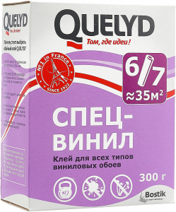Клей Quelyd СПЕЦ-ВИНИЛ обойный 300г(30 шт)