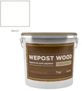 Герметик  Wepost Wood 7 кг (RAL9010) белый