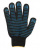 Перчатки трикотажные 10 кл.в. 5 ниток ПВХ Точка, черная