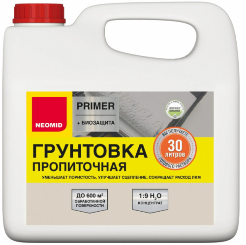 Грунт для внутренних работ НЕОМИД Primer концентрат 1 9 (3л.)