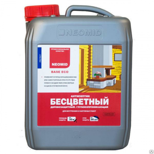 Деревозащита универсальная НЕОМИД Base Eco (5л)