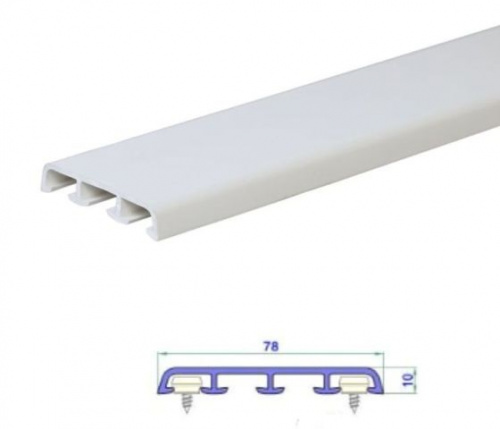 Наличник 78мм. на клипсах, 6м (2052089) темн.дуб.